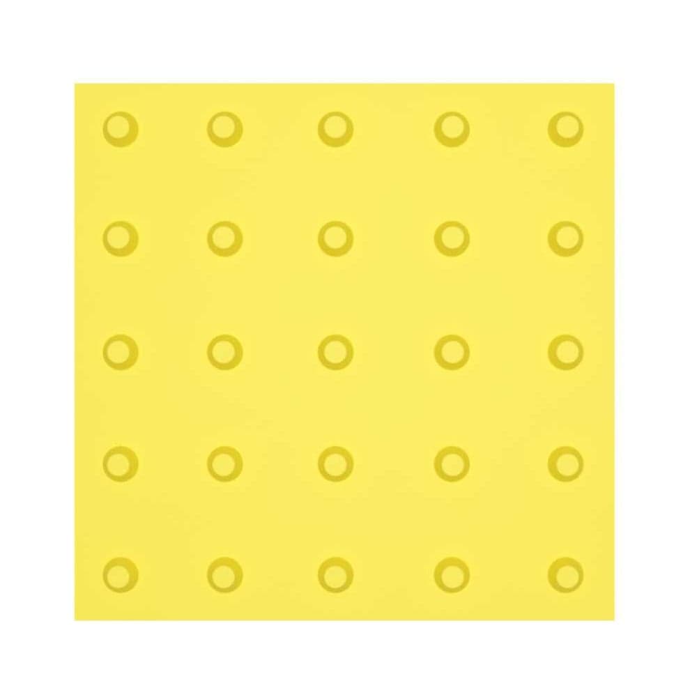 Тактильная плитка ТЕХНОЛОГИЯ 300x300x20 конусные рифы в линейном порядке, композит, желтая 00-00007120