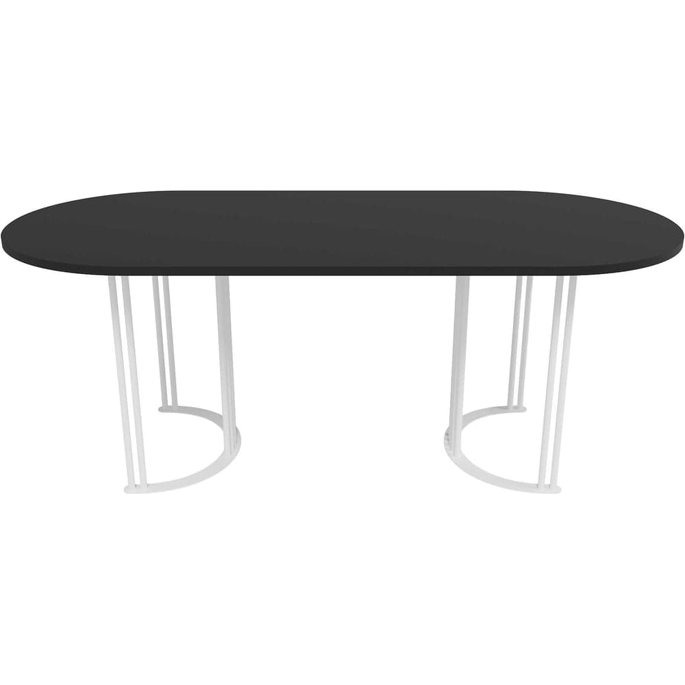 Овальный стол с металлическим подстольем GENGLASS VIOLUR GGT-20-3-2-20090