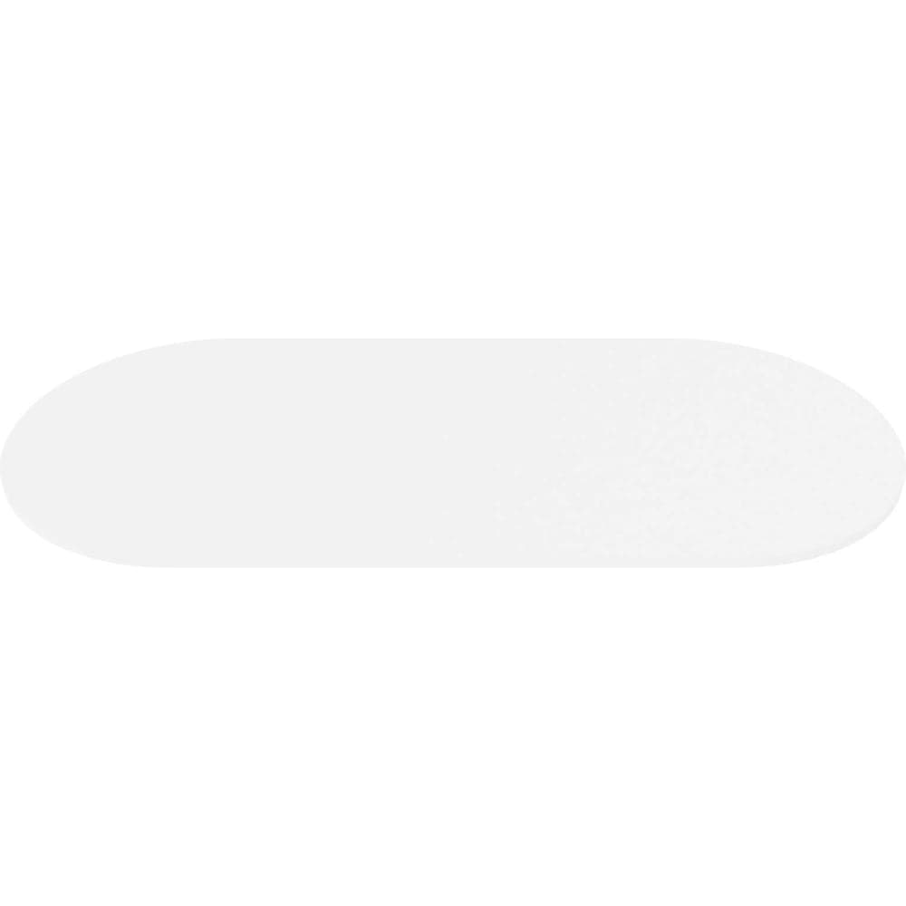 Столешница GENGLASS ЛДСП, 25 мм, белая, овальная GGTW-03-20090