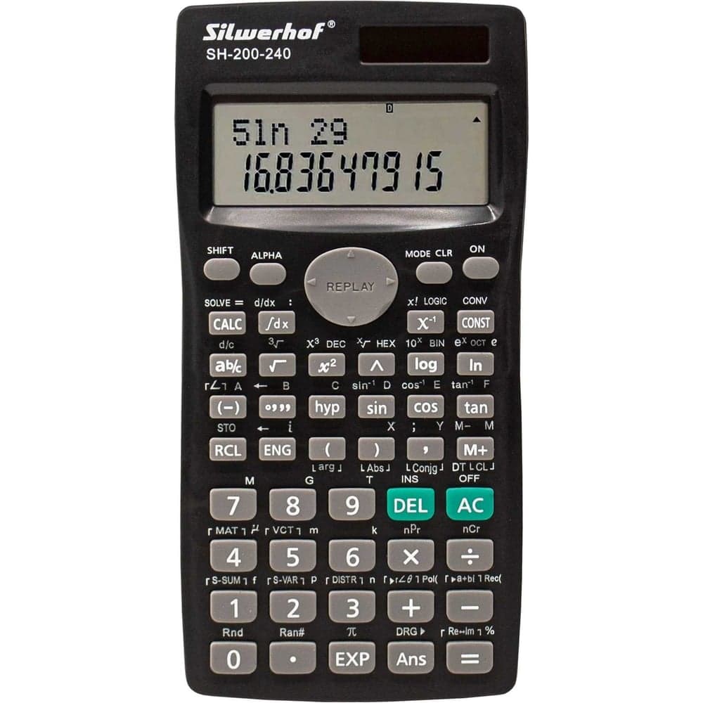 Калькулятор научный Silwerhof SH-200-240 черный, 10-разрядный 1985867