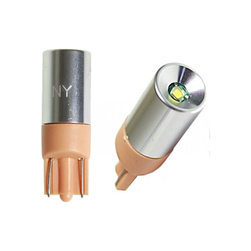 Светодиод Nord-Yada T10 1SMD (CREE) в алюминиевый корпус CANBUS 12V base: W2.1 9.5 d 1.44 W 30 lm (2 шт в 1 упаковке) 904602