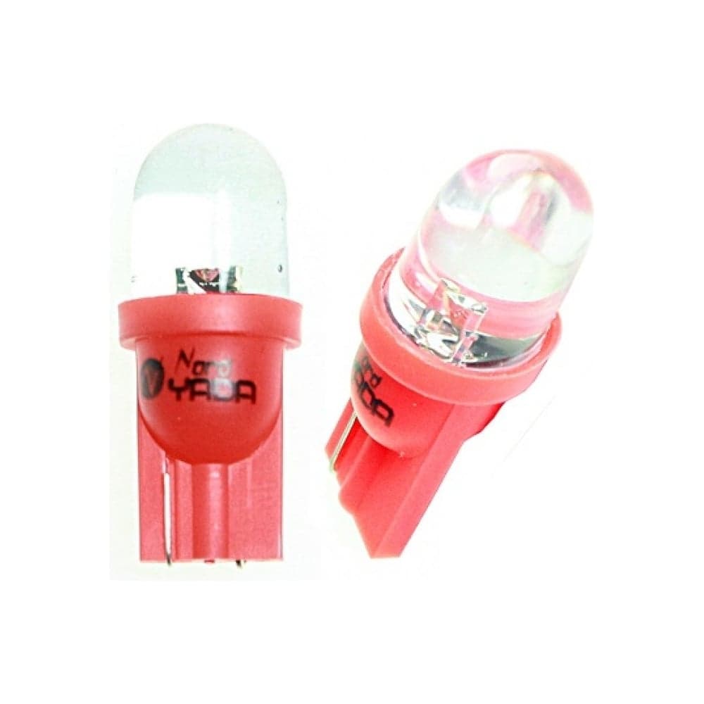 Светодиод Nord-Yada T10-01 (1LED) 12V W5W Base:BW2,1x9,5D стандартный красный 0.13 W 0.45 lm (2 шт в 1 упаковке) 900290
