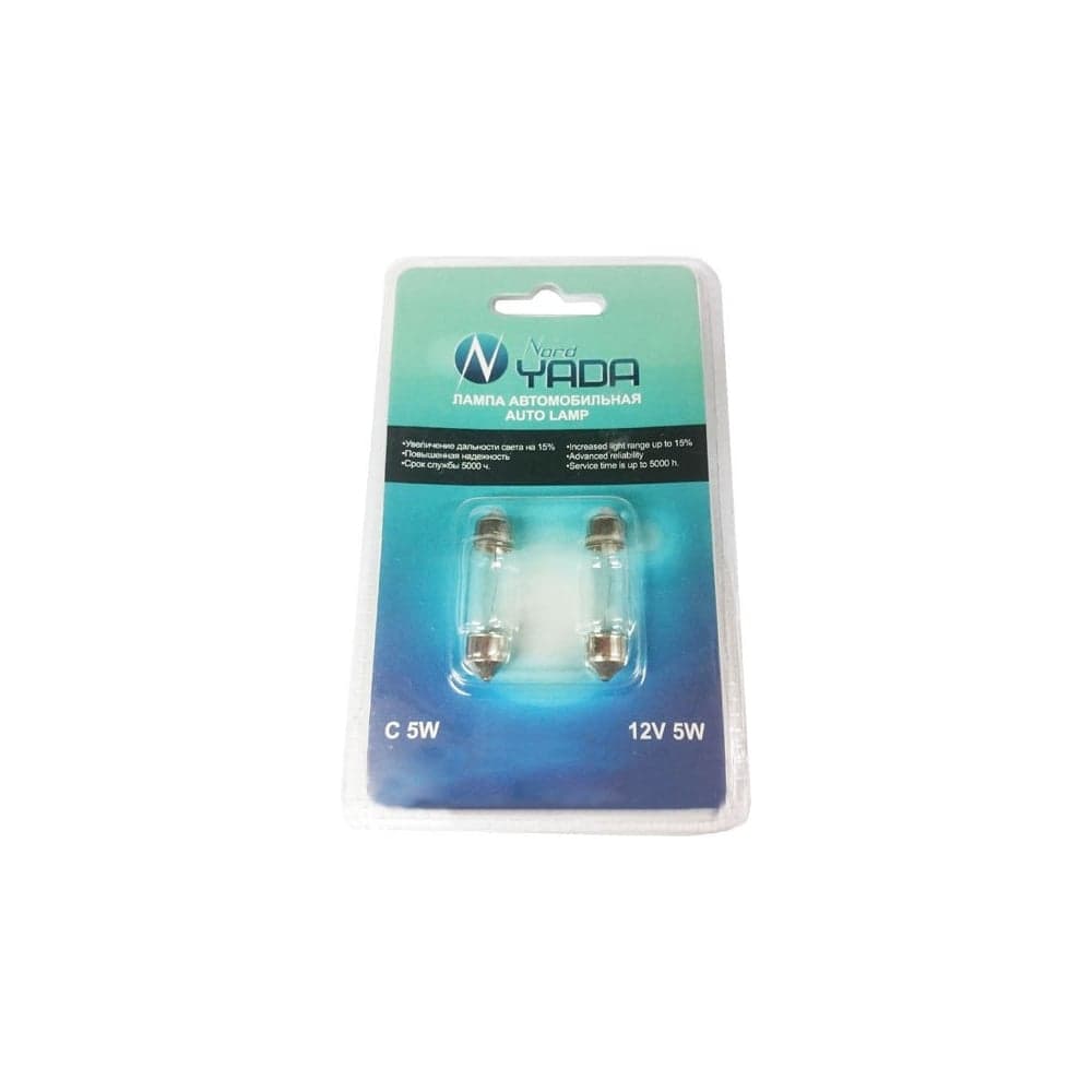 Лампа Nord-Yada C5W12V(36mm)SV8.5(NEW блистер: к-т 2 шт) (салон.подс.ном.знака) 902116