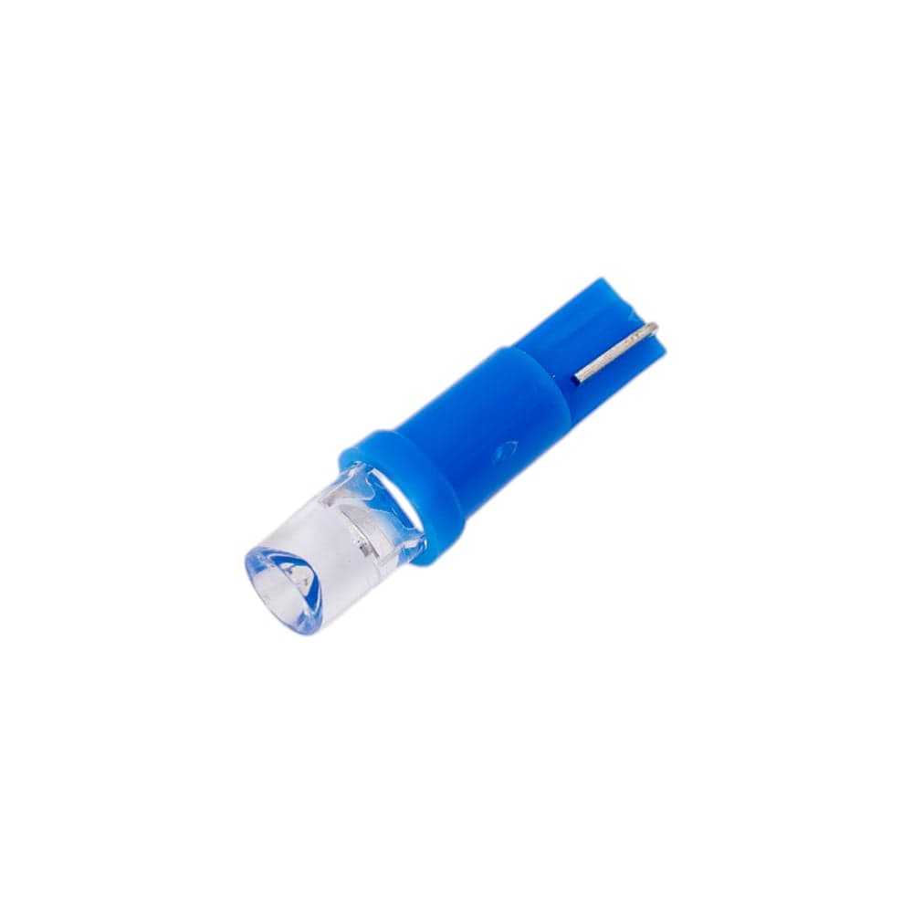 Светодиод Nord-Yada T5-01 (1LED) 12V W1,2W Base:W2,0x4,6d 0.13W 0.4 lm конус синий (2 шт в 1 упаковке) 900278