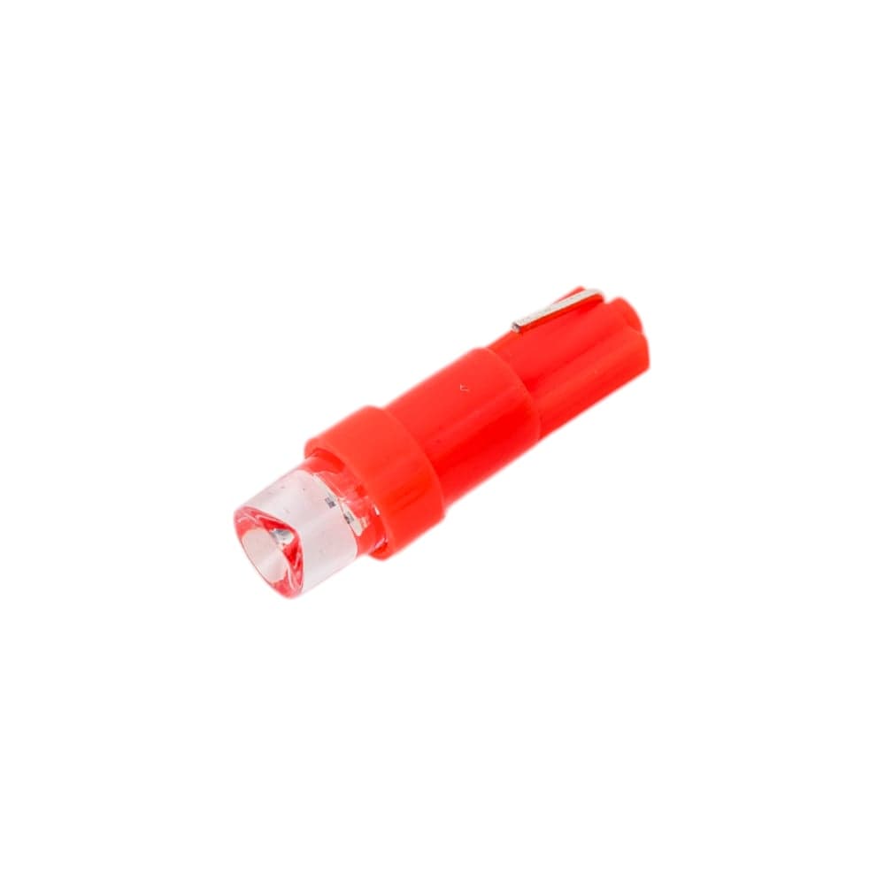 Светодиод Nord-Yada T5-01 (1LED) 12V W1,2W Base:W2,0x4,6d 0.13 W 0.45 lm конус красный (2 шт в 1 упаковке) 900280