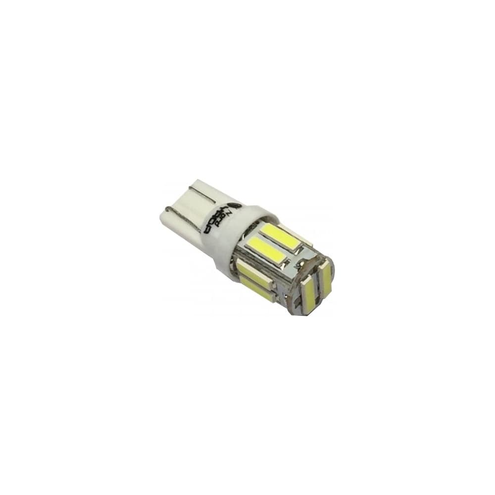 Светодиод Nord-Yada T10 10SMD 1W 12V (size 7020) W5W белый (2шт в 1 уп.) 906073