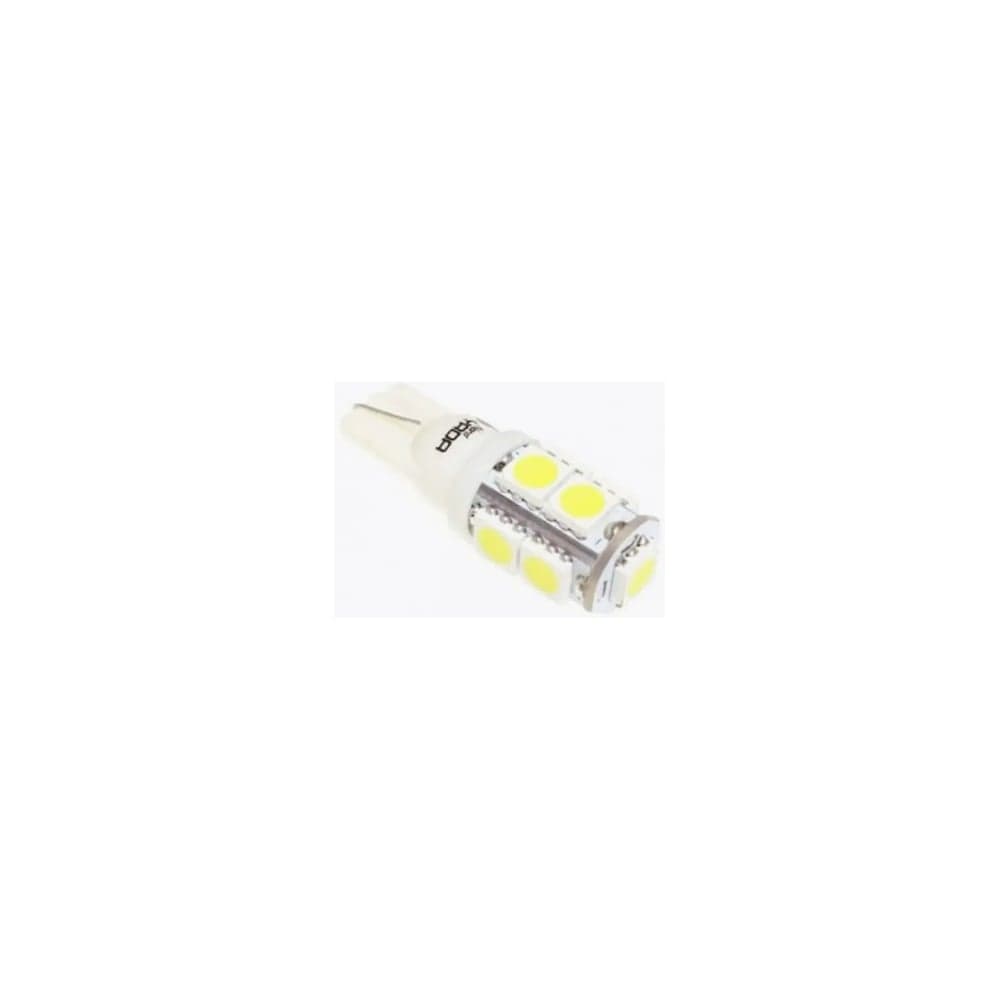 Светодиод Nord-Yada T10-9SMD (size 5050) 12V W5W белый 1.3W 54lm (2шт в 1 уп.) 902400
