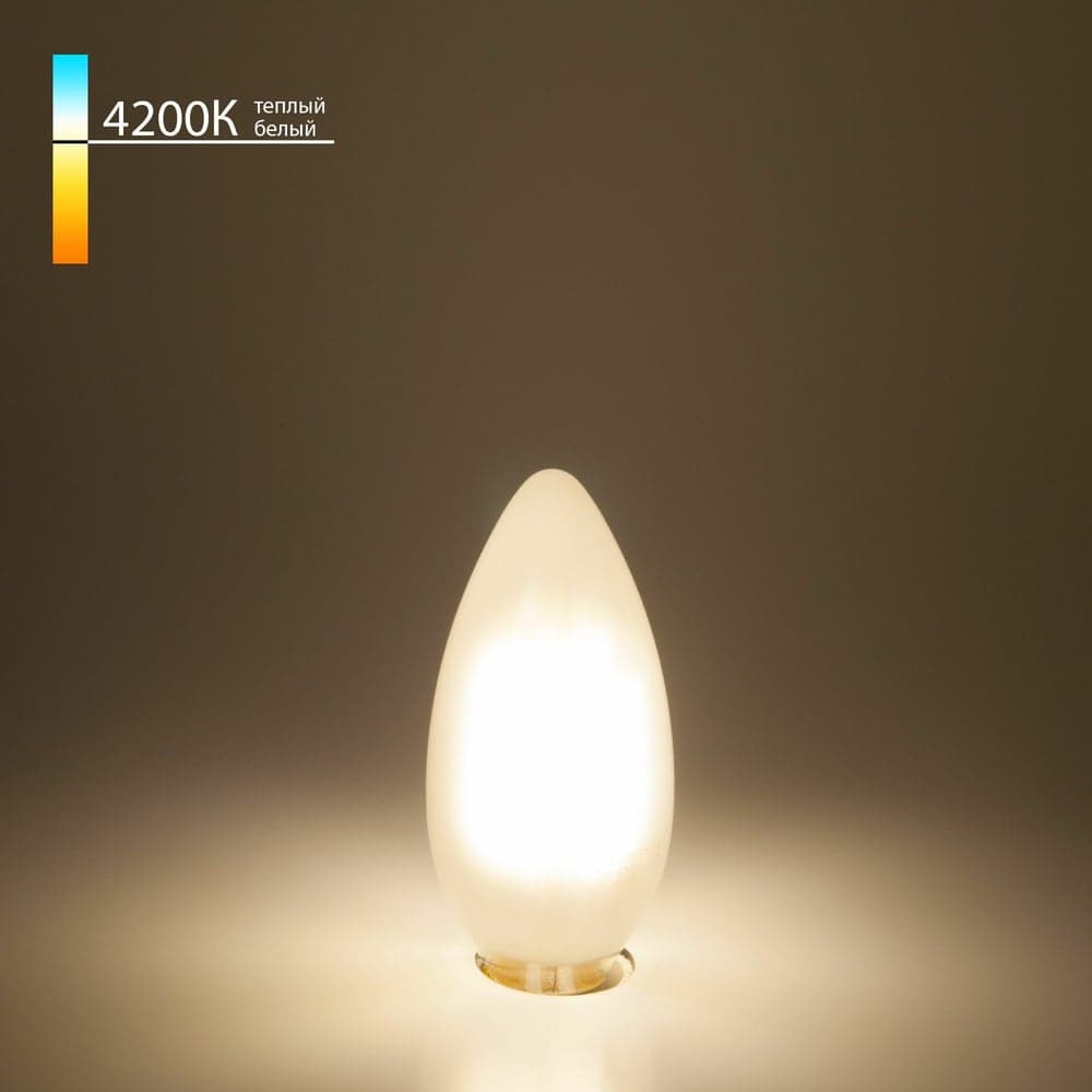 Светодиодная лампа Elektrostandard BLE1427 Свеча 9W 4200K E14 C35 белый матовый a050133