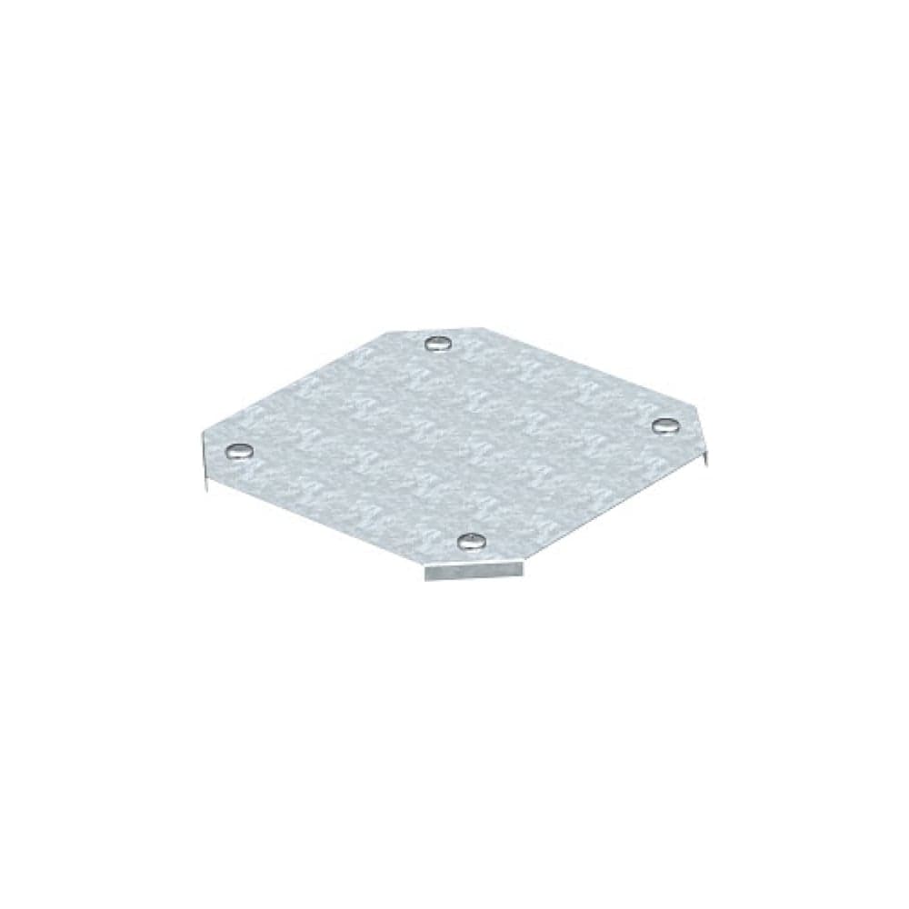 Крышка крестовой секции OBO Bettermann DFK 100 FS, для листовых лотков, B=100 мм, сталь, конвейерный цинк 7128614