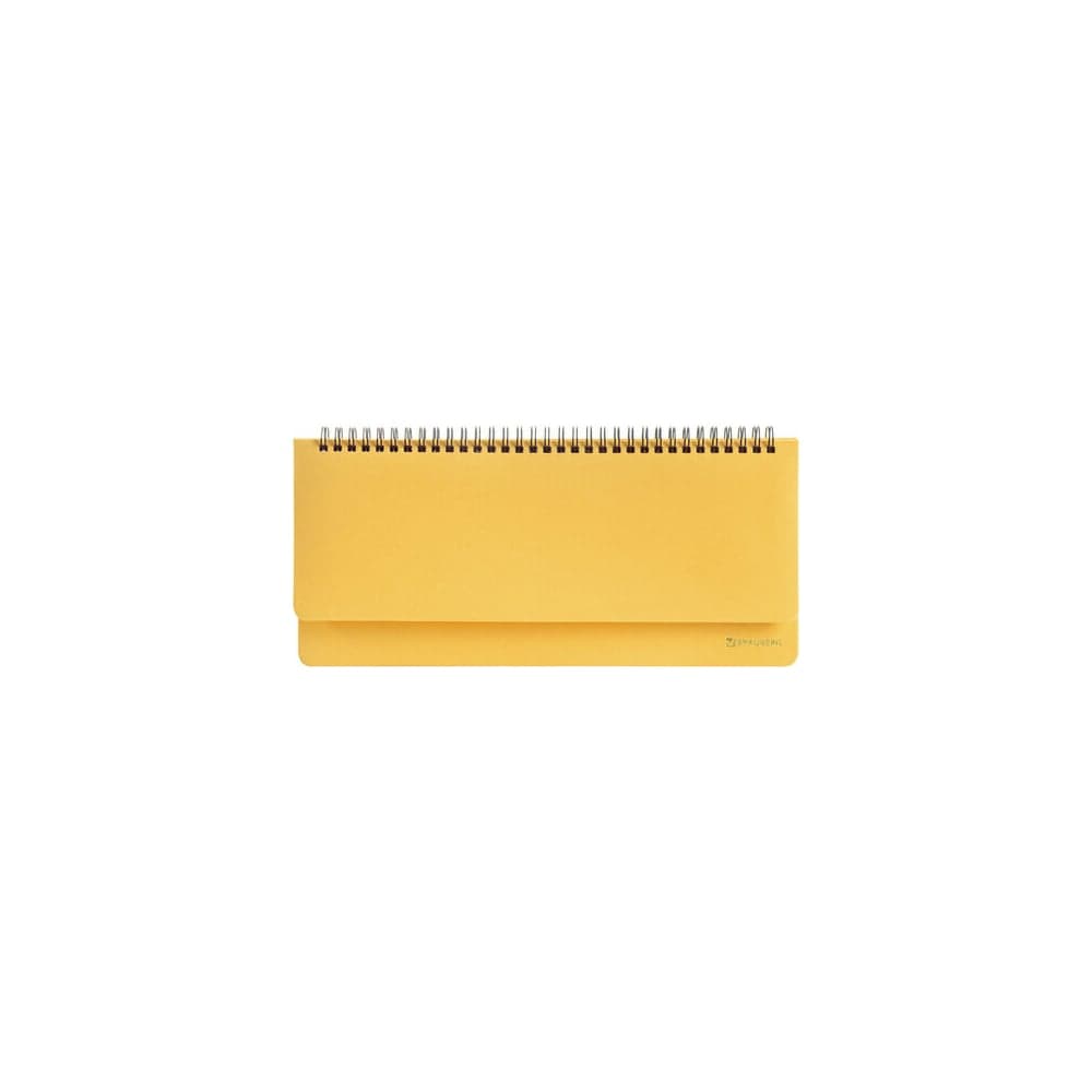 Настольный недатированный планинг BRAUBERG Select 305x140мм, балакрон, желтый 111696