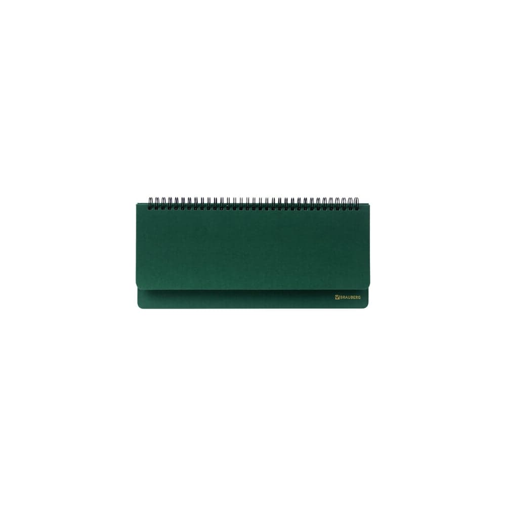Настольный недатированный планинг BRAUBERG Select 305x140мм, балакрон, зеленый 111695