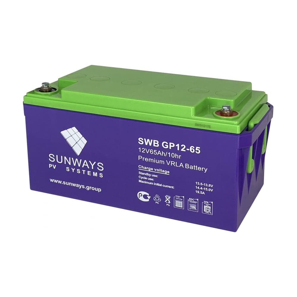 Аккумуляторная батарея GP 12-65 для ИБП Sunways SW101528