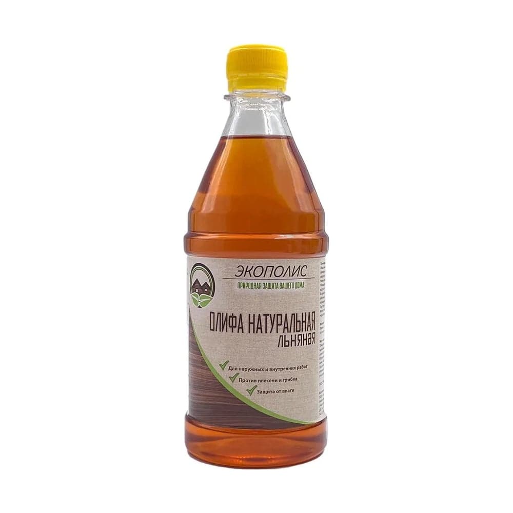 Олифа Экополис натуральная льняная, 0,5 л olifa05