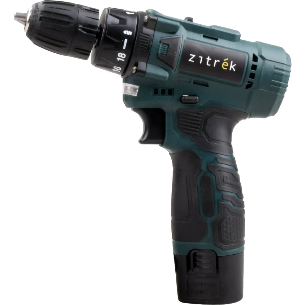 Дрель-шуруповерт аккумуляторная Zitrek Green 12V Max, 12В, 2x2.0Ач 085-1016