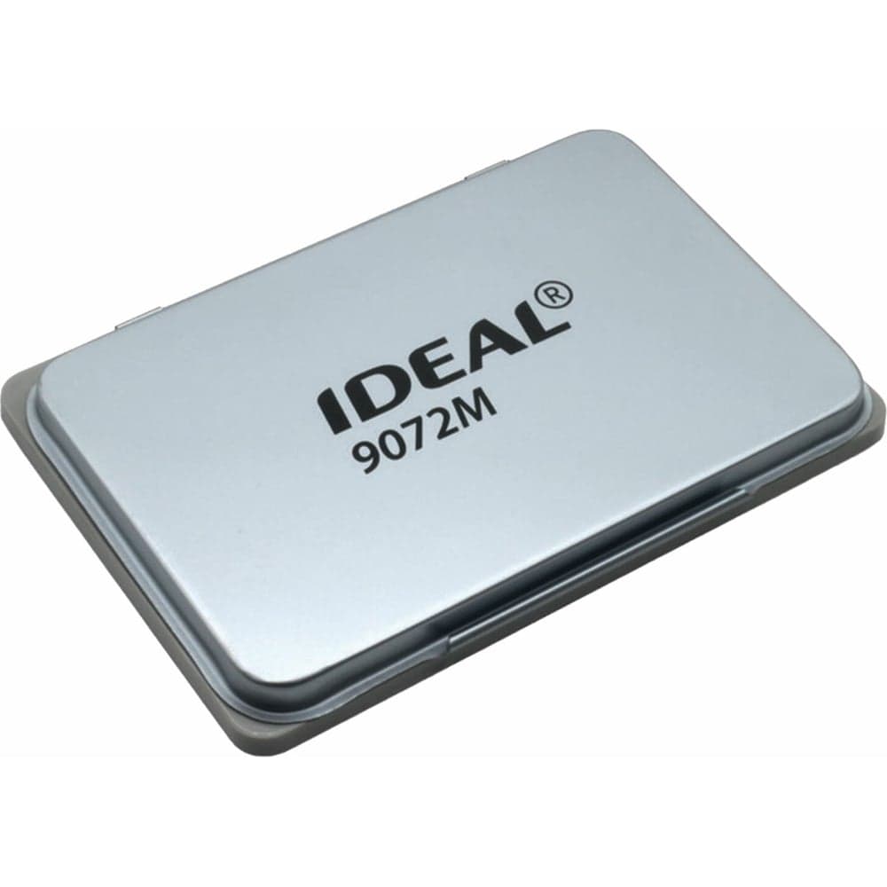 Штемпельная подушка ОФИСМАГ TRODAT IDEAL 9072М, 110x70 мм, металлический корпус, НЕОКРАШЕННАЯ 238386
