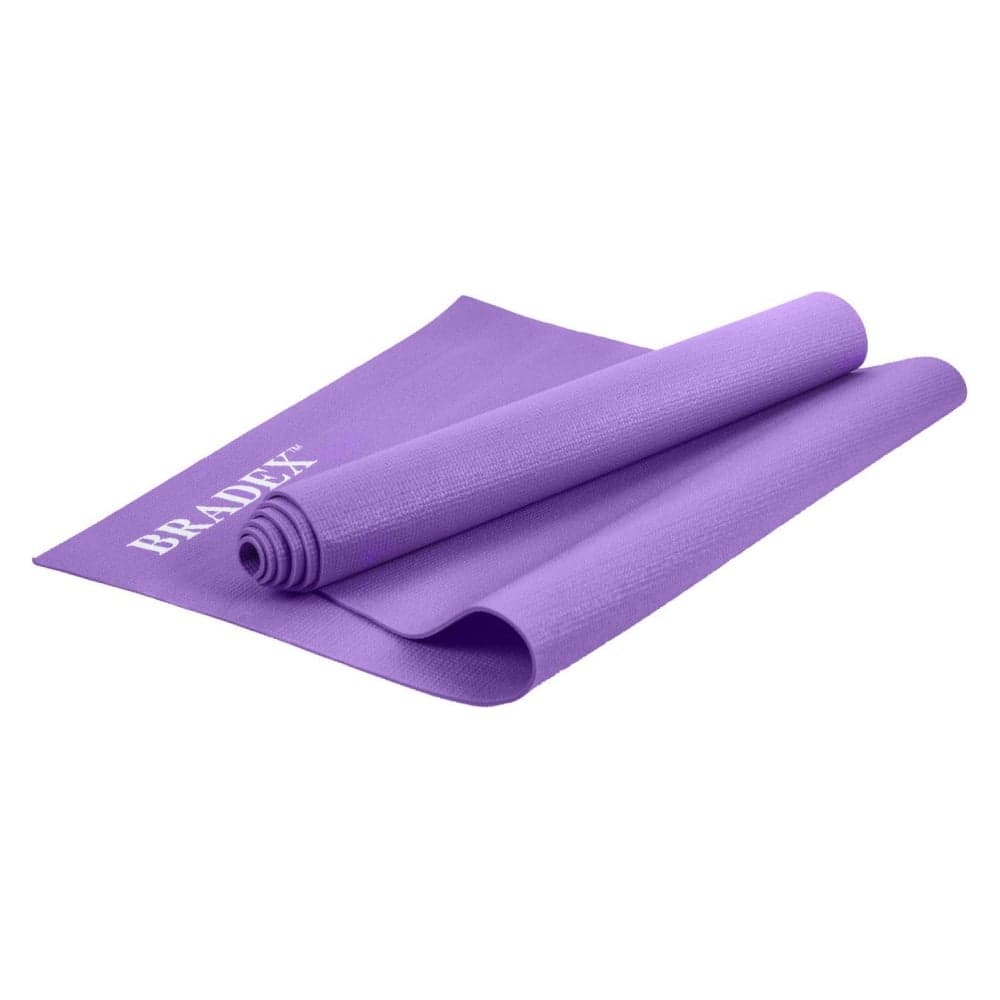 Коврик для йоги и фитнеса BRADEX 173х61х0.3 см, фиолетовый SF 0397