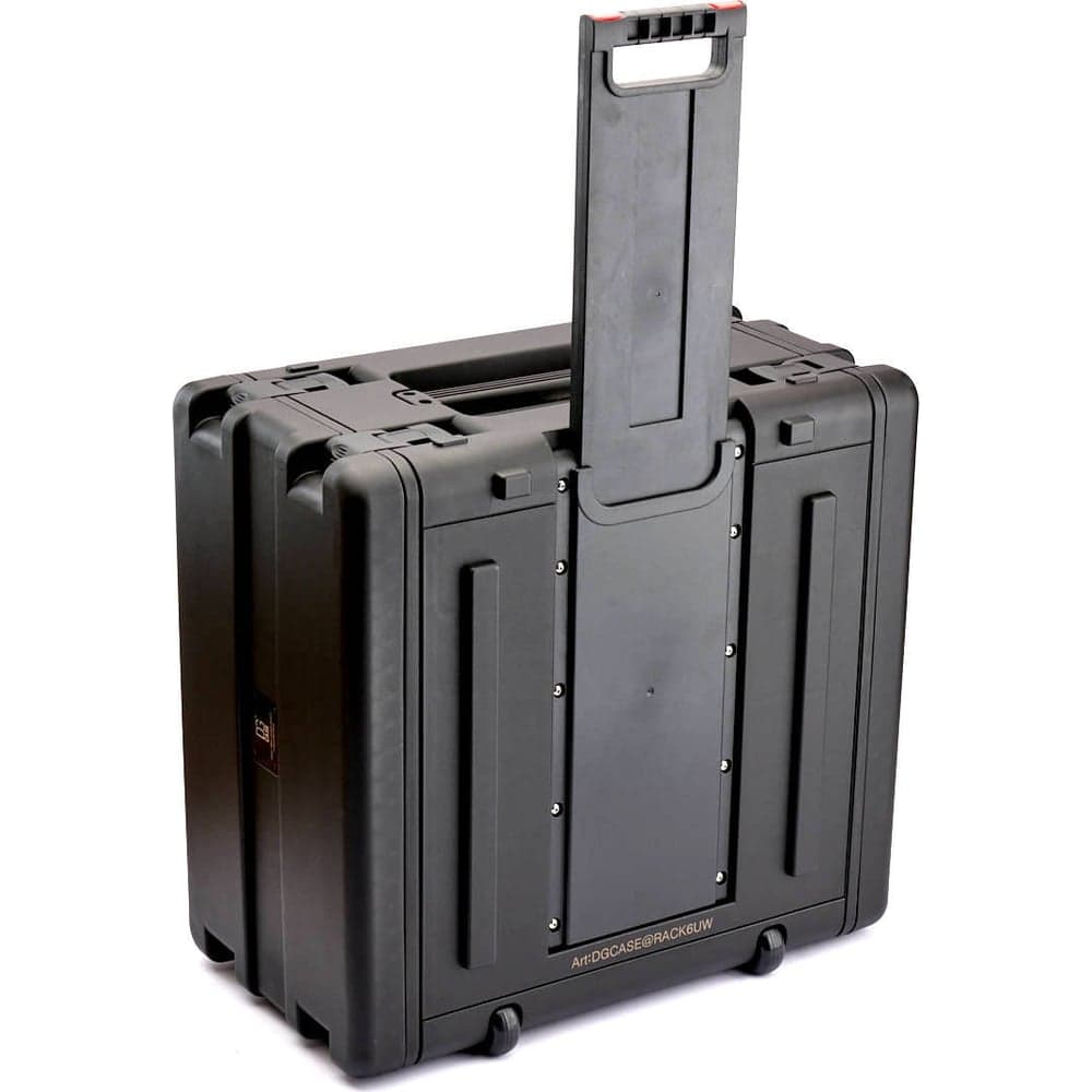 Кейс рэковый DGCASE 10 юнитов на колесах с ручкой ударопрочный, IP54, 485x483x455 DGCASE@RACK10UW