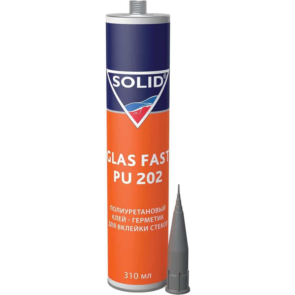 Однокомпонентный полиуретановый клей для вклейки стёкол SOLIDGLAS FAST PU 202 310ml 2-ч. 370.0311.1