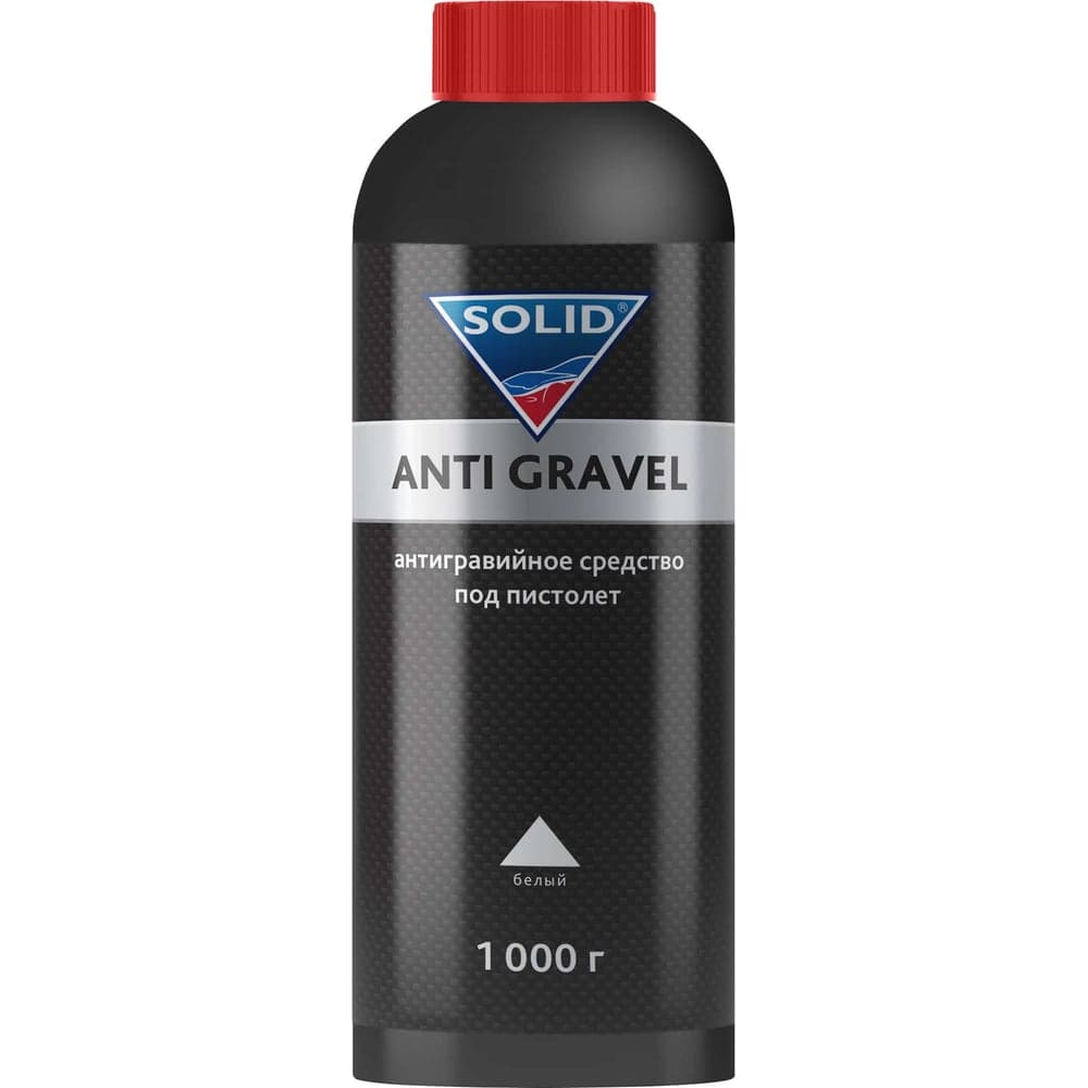 Антигравийное средство под пистолет белый SOLID PROF ANTI GRAVEL 1кг, ПЭТ 1000.12.W