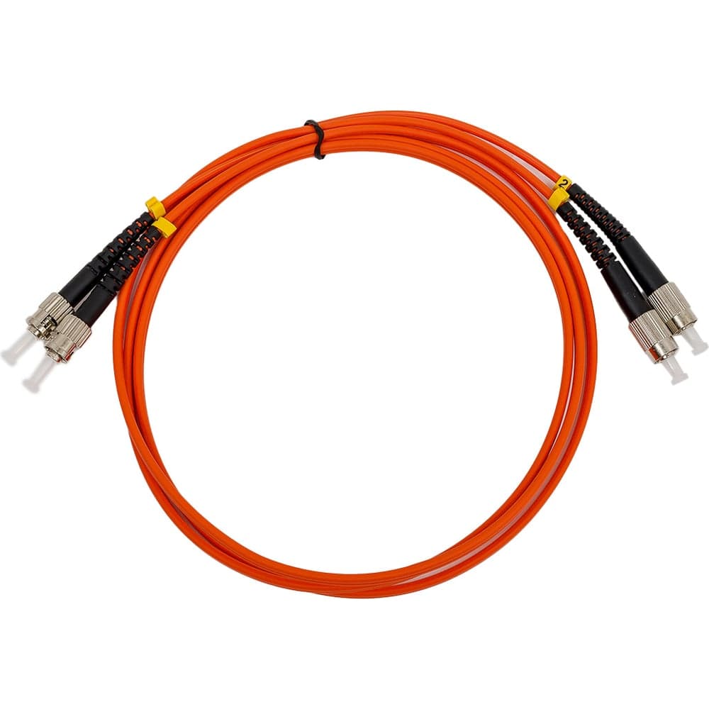 Оптический патч-корд TopLAN дуплексный, FC/PC-ST/PC, MM 50/125, 1,5 м, DPC-TOP-OM2-FC/P-ST/P-1.5