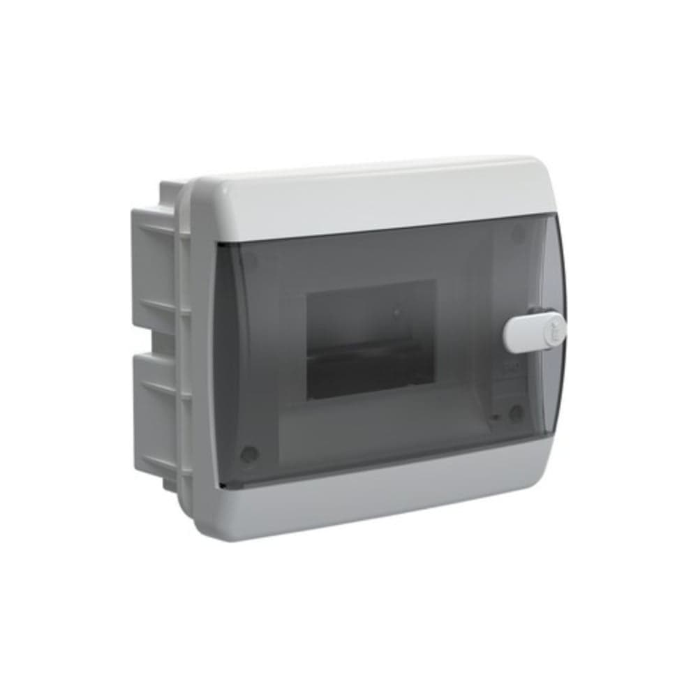 Корпус IEK UNION Compact ЩРВ-П-6 IP41, черная прозрачная дверь, пластиковый UIC-KP12-V-06-41-K01