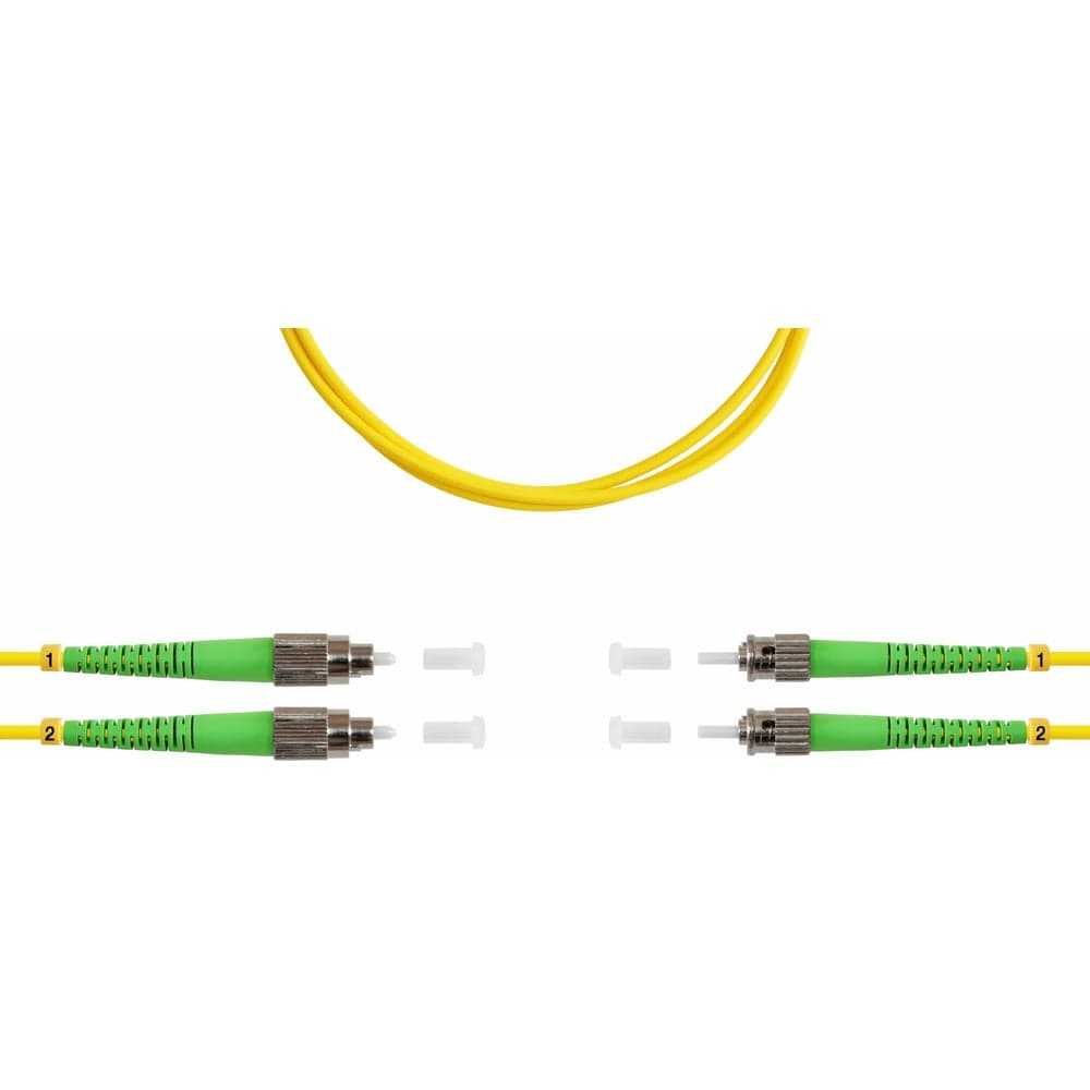 Оптический патч-корд TopLAN дуплексный, FC/APC-ST/APC, 657A1, 1 м, DPC-TOP-657A1-FC/A-ST/A-1.0