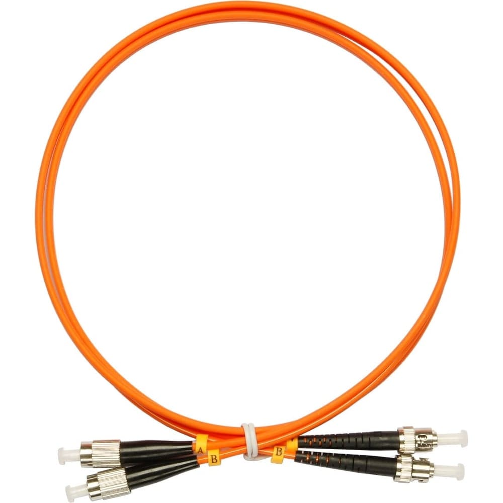 Оптический патч-корд TopLAN дуплексный, FC/PC-ST/PC, MM 50/125, 1 м, DPC-TOP-OM2-FC/P-ST/P-1.0