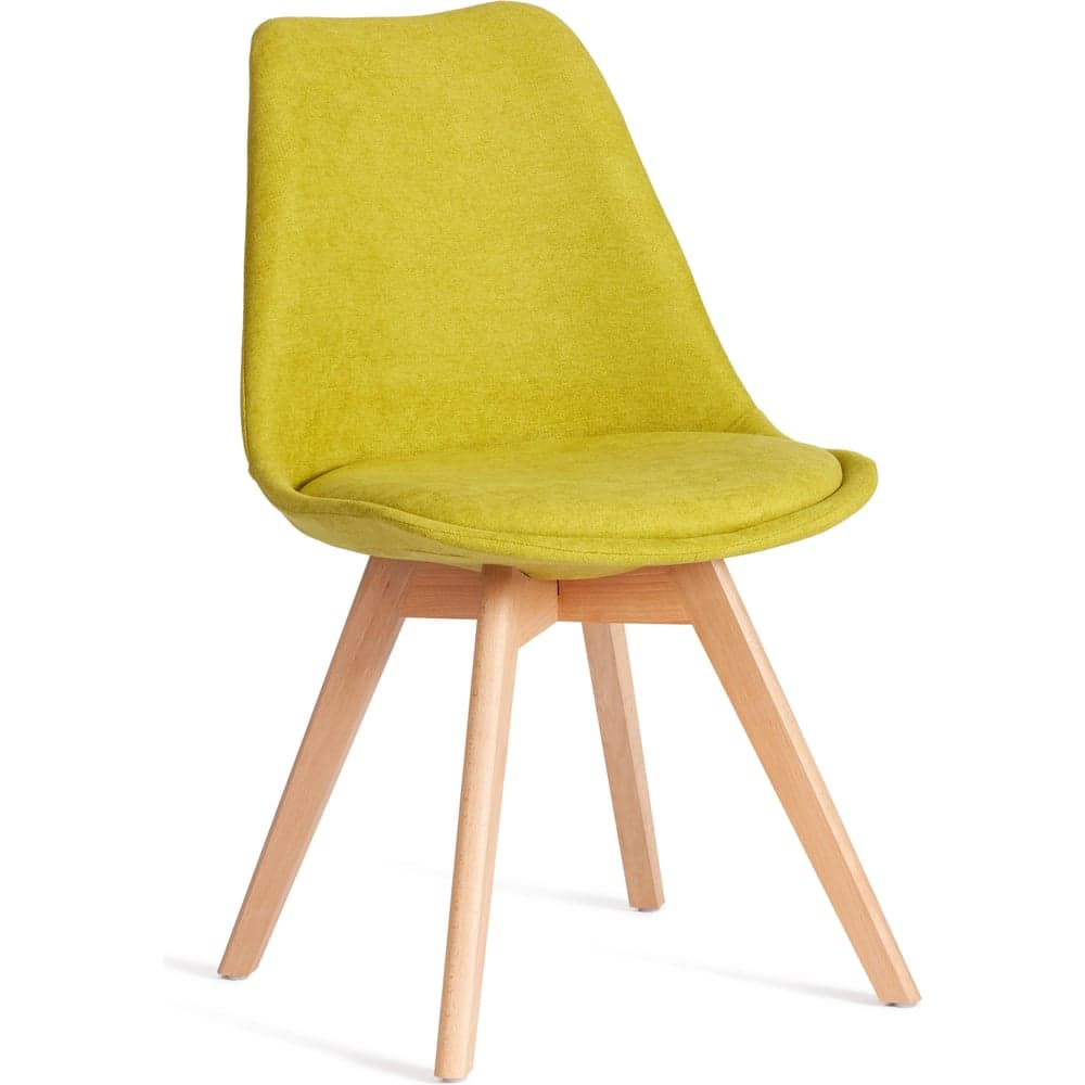 Стул TetChair TULIP SOFT (mod. 053V) 4 шт., дерево/пластик/ткань, 49,5x54,5x84 см, Светло-зеленый (Light green) LY1701-8 21128