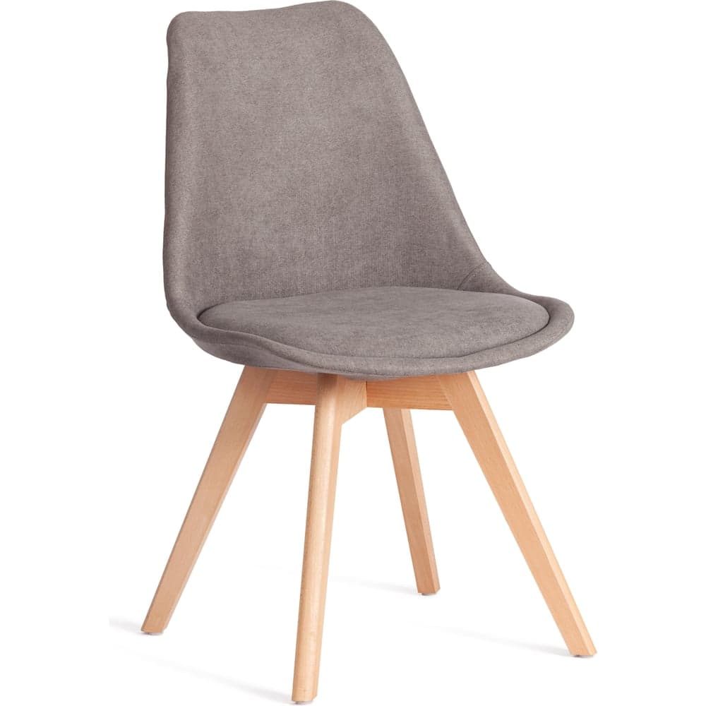 Стул TetChair TULIP SOFT (mod. 053V) 1 шт. в упаковке, дерево/пластик/ткань, 49,5x54,5x84 см, Серый (Grey) LY1701-26 21415