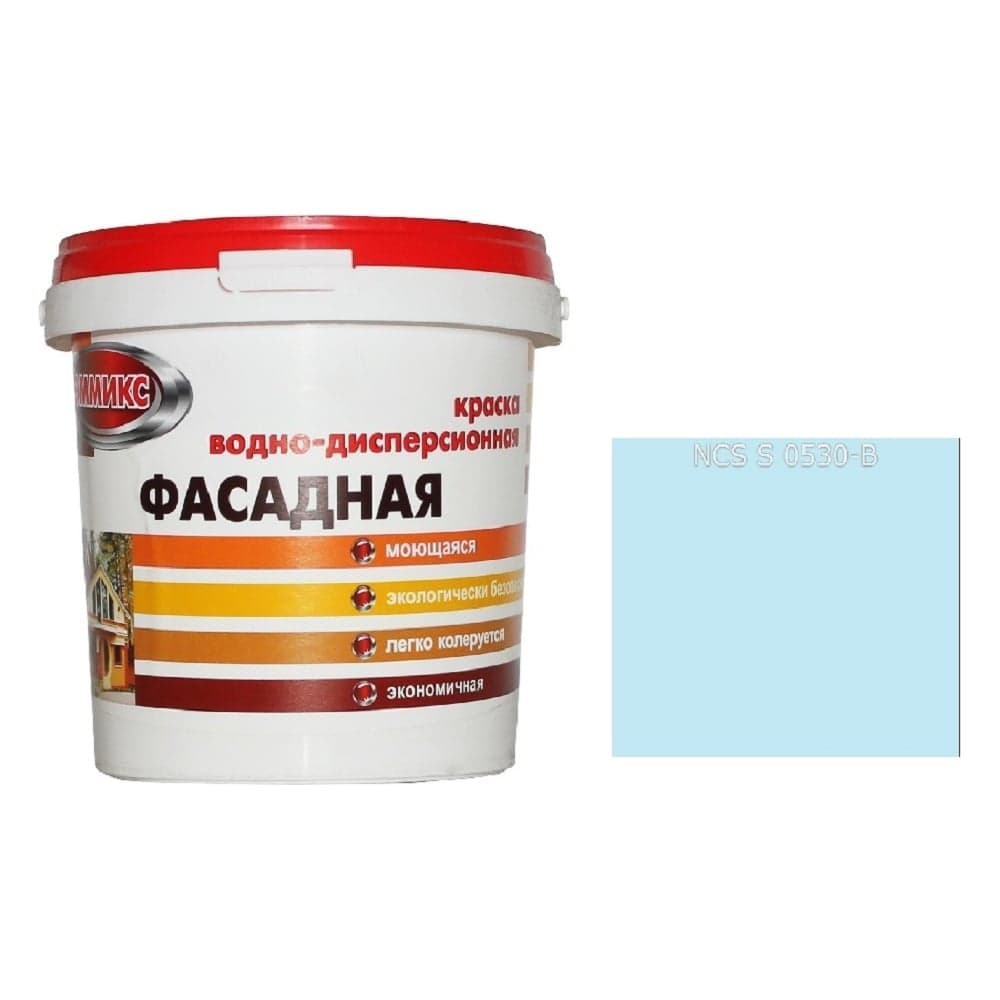 Краска ВД для наружных работ Эммикс моющаяся S 0530 B ведро 0,9 л 4690417120987