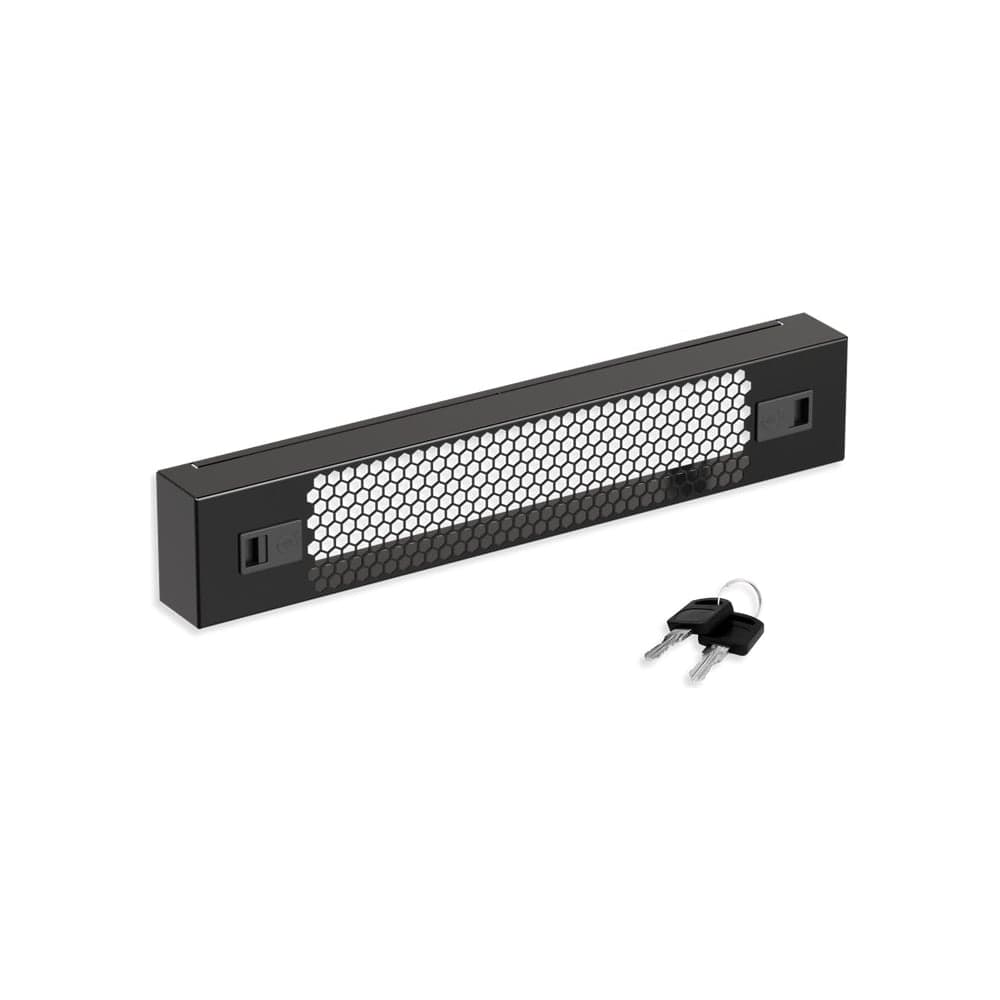 Защитный экран SYSMATRIX 2U, перфорированный 19 дюймов, черный RAL 9004 PS 0200.9000