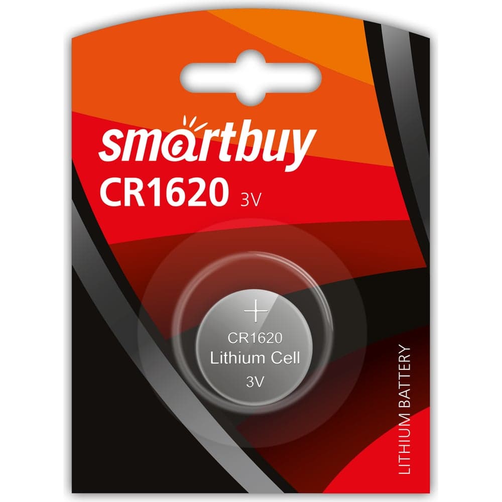 Литиевый элемент питания Smartbuy CR1620 SBBL-1620-1B