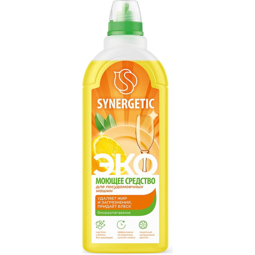Концентрированное средство для посудомоечных машин Synergetic 1 л 4613720439140 102101/8