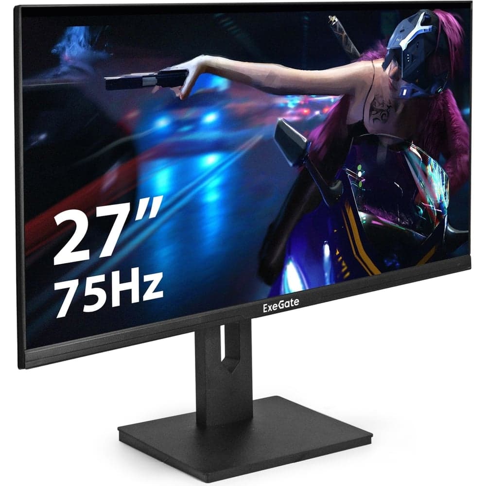 Монитор игровой ExeGate 165 Гц 27" Combat EG2707C IPS LED Grade A+, FHD, 1920x1080 165Гц, 16:9, 250cd/m2, 1000:1, 178/178, 1ms, Speakers, HDMI2.0, DisplayP 296975