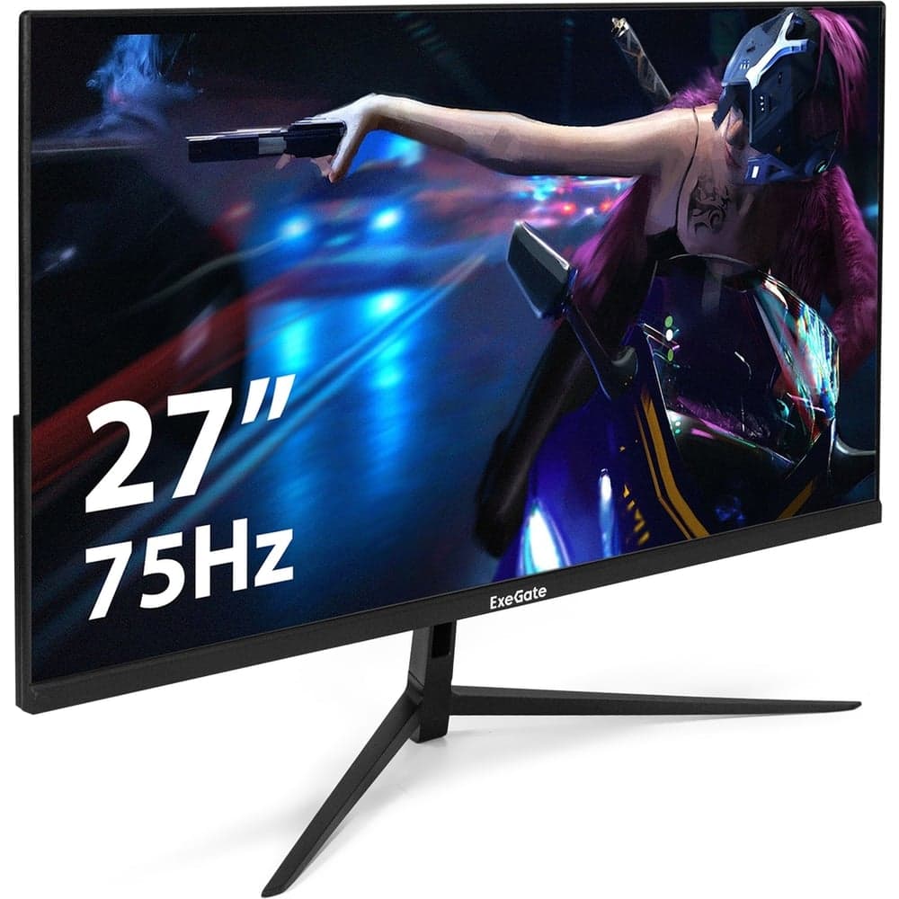 Монитор безрамочный ExeGate с внутренним БП и аудио выходом 27" SmartView EP2707TA IPS LED Grade A+, FHD, 1920x1080 75Гц, 16:9, 250cd/m2, 1000:1, 178/178, 295529