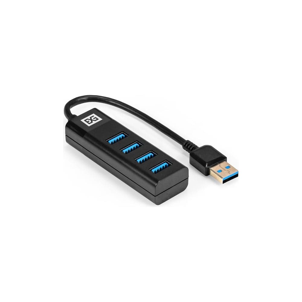 USB-Хаб ExeGate концентратор 4-в-1 DUB-4TP кабель-адаптер USB3.0 -- 4xUSB3.0, Plug Play, черный 296925