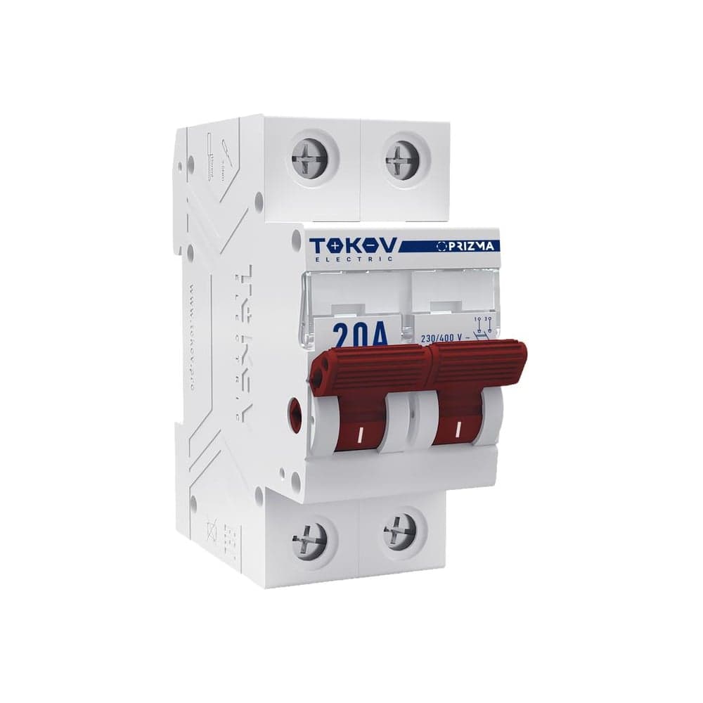 Выключатель нагрузки модульный TOKOV ELECTRIC 2П 20А TKE-PZ60-MDSI-2-20