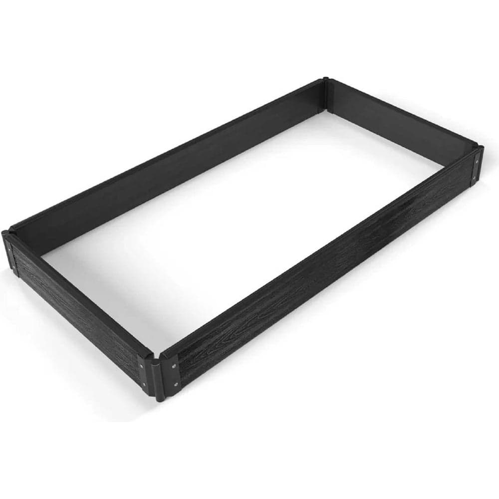 Комплект из 4-х досок Еврогрядка Графит ДПК 1500x155x30 для грядок и клумб, EGD15-150gr