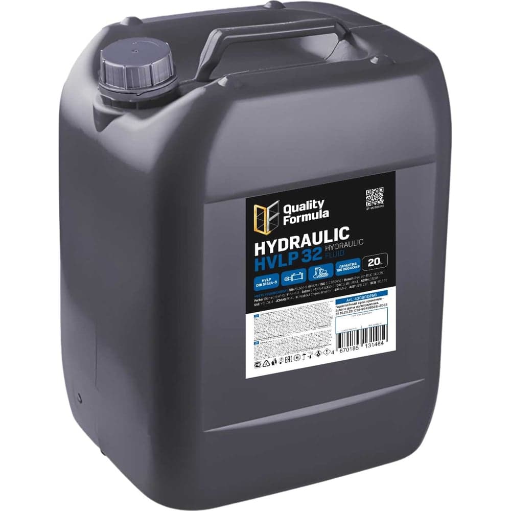 Гидравлическое масло QF HYDRAULIC HVLP 32, 20 л Quality Formula 430900256