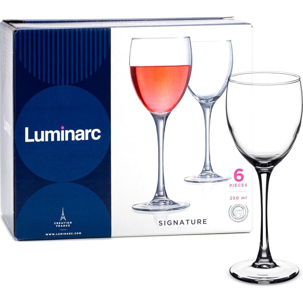 Набор бокалов для вина LUMINARC СИГНАТЮР (ЭТАЛОН), 6 шт., 250 мл H8168