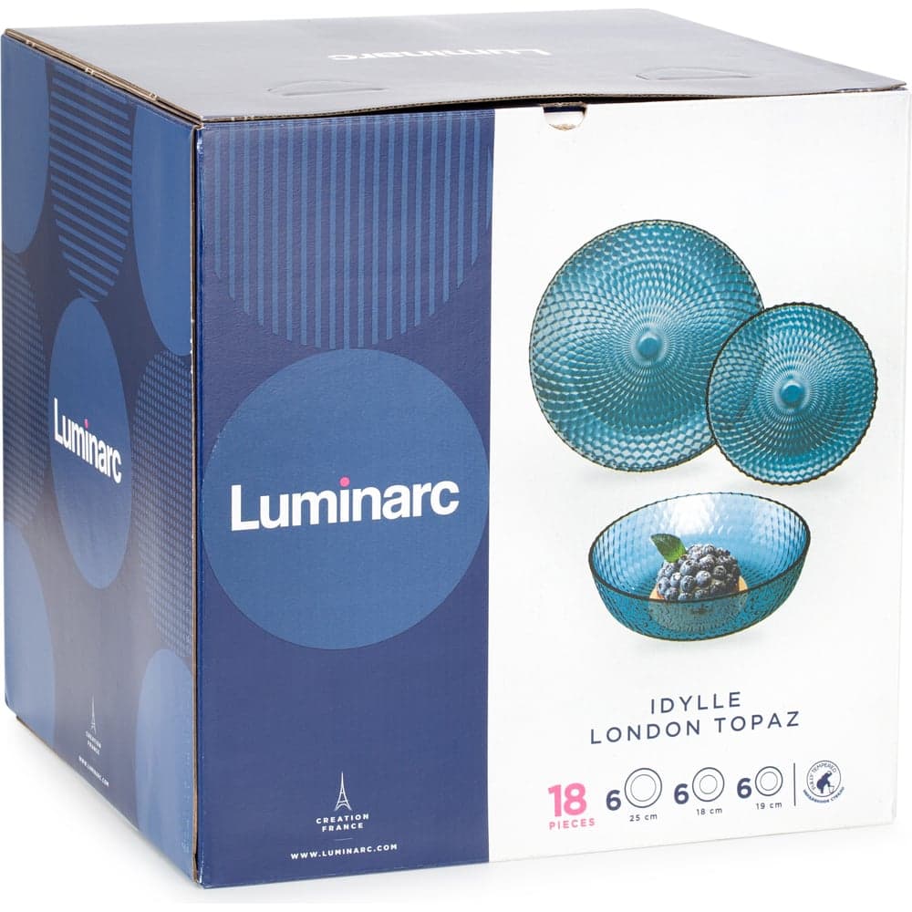 Набор столовый LUMINARC ИДИЛЛИЯ ЛОНДОН ТОПАЗ 18 предметов Q4077