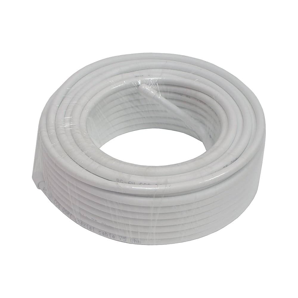 Коаксиальный кабель DORI RG-6 U белый CCA 20м, шт 1126-2