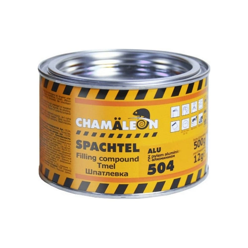 Шпатлевка с алюминием CHAMAELEON вкл.отвердитель 0,515кг 15044