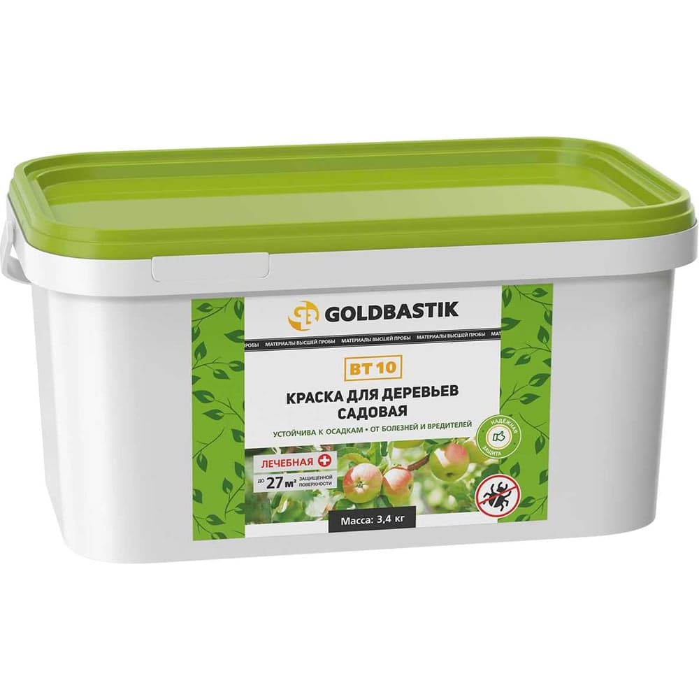 Краска для деревьев садовая GOLDBASTIK 3.4 кг BT 10 3