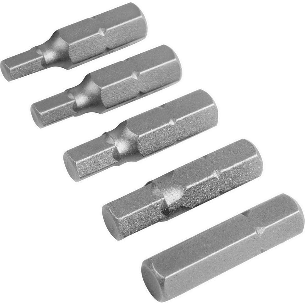 Набор бит дюймовых Industrial S 9/64-1/4", 1/4", 25 мм, S2, 5 шт TOLSEN 20290