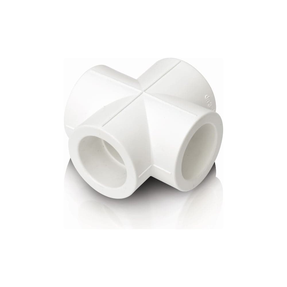Прямая крестовина Blue Ocean 40 полипропиленовая - 40 PPRF/CP(W)-40