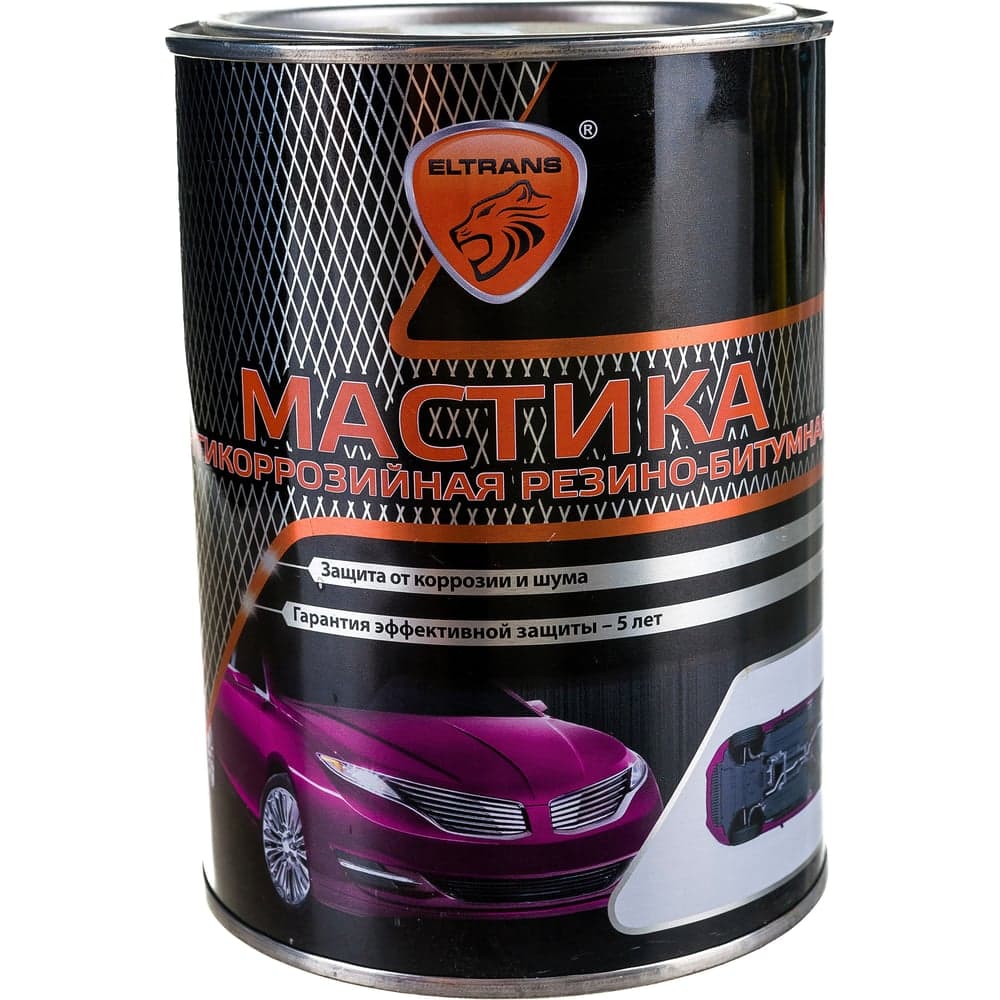 Резино-битумная мастика ELTRANS жестяная банка, 1 л EL-0209.01