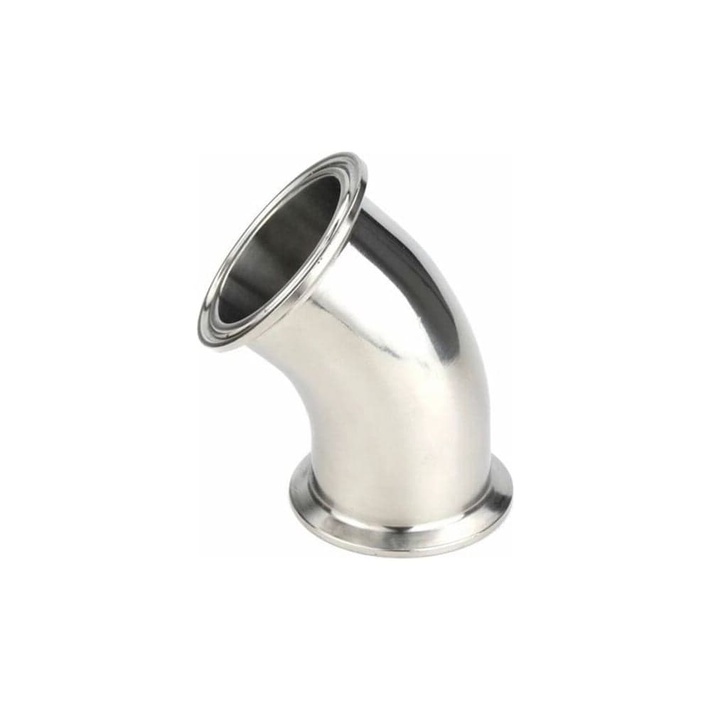 Отвод под Clamp TITAN LOCK 45 градусов, DN 15, нержавеющая сталь 316 TLCB15/45SS