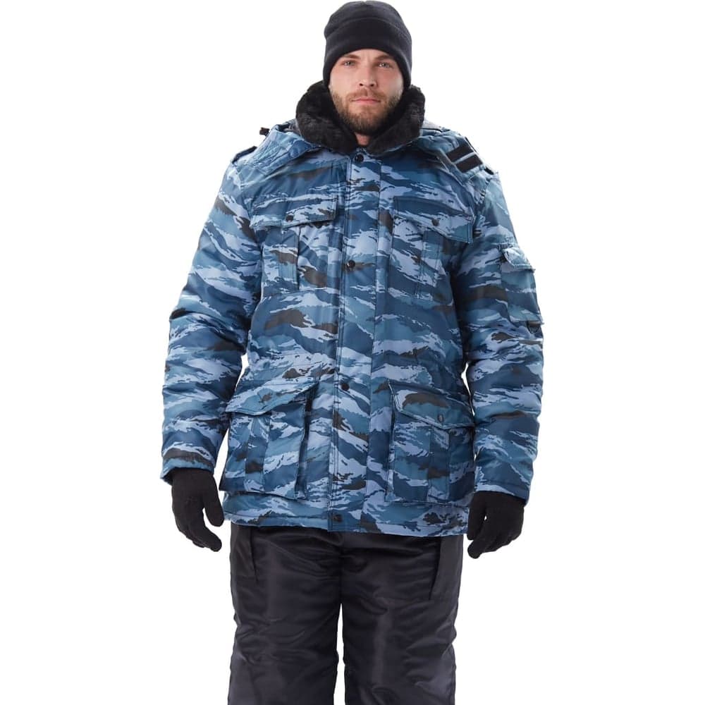 Куртка мужская зимняя URSUS "Охрана" кмф серый вихрь КУР606-К029/48-50, 182-188