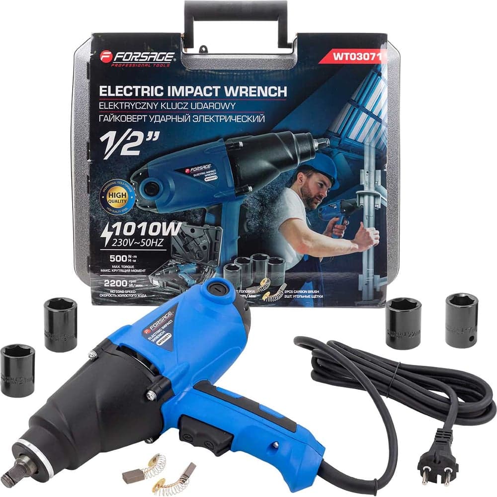Гайковерт ударный электрический Rockforce 1010W RF-WT03071(60035) - 2